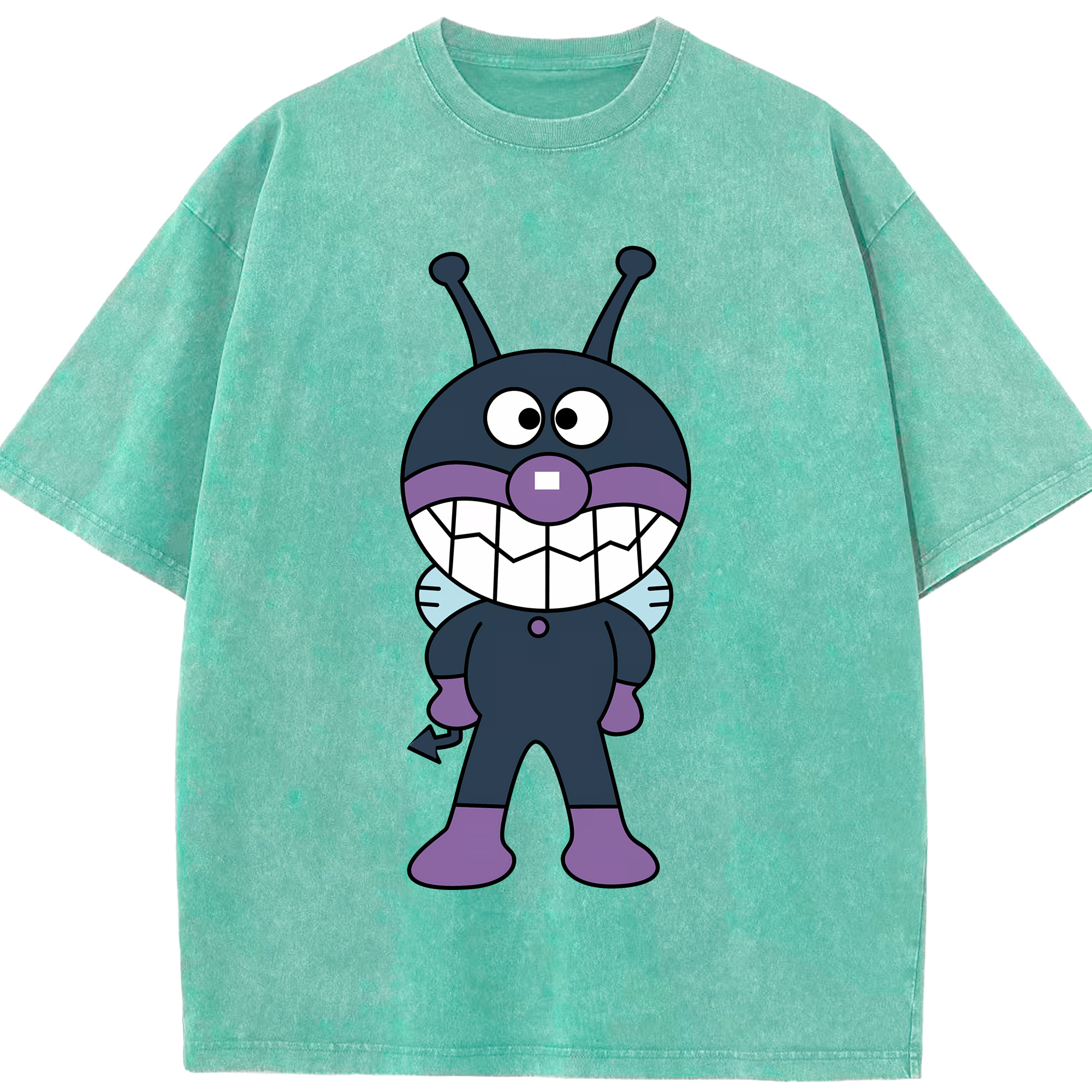 （画像用） アンパンマン Anpanman 綿100% ヴィンテージ風 半袖Tシャツ（フロントプリント）